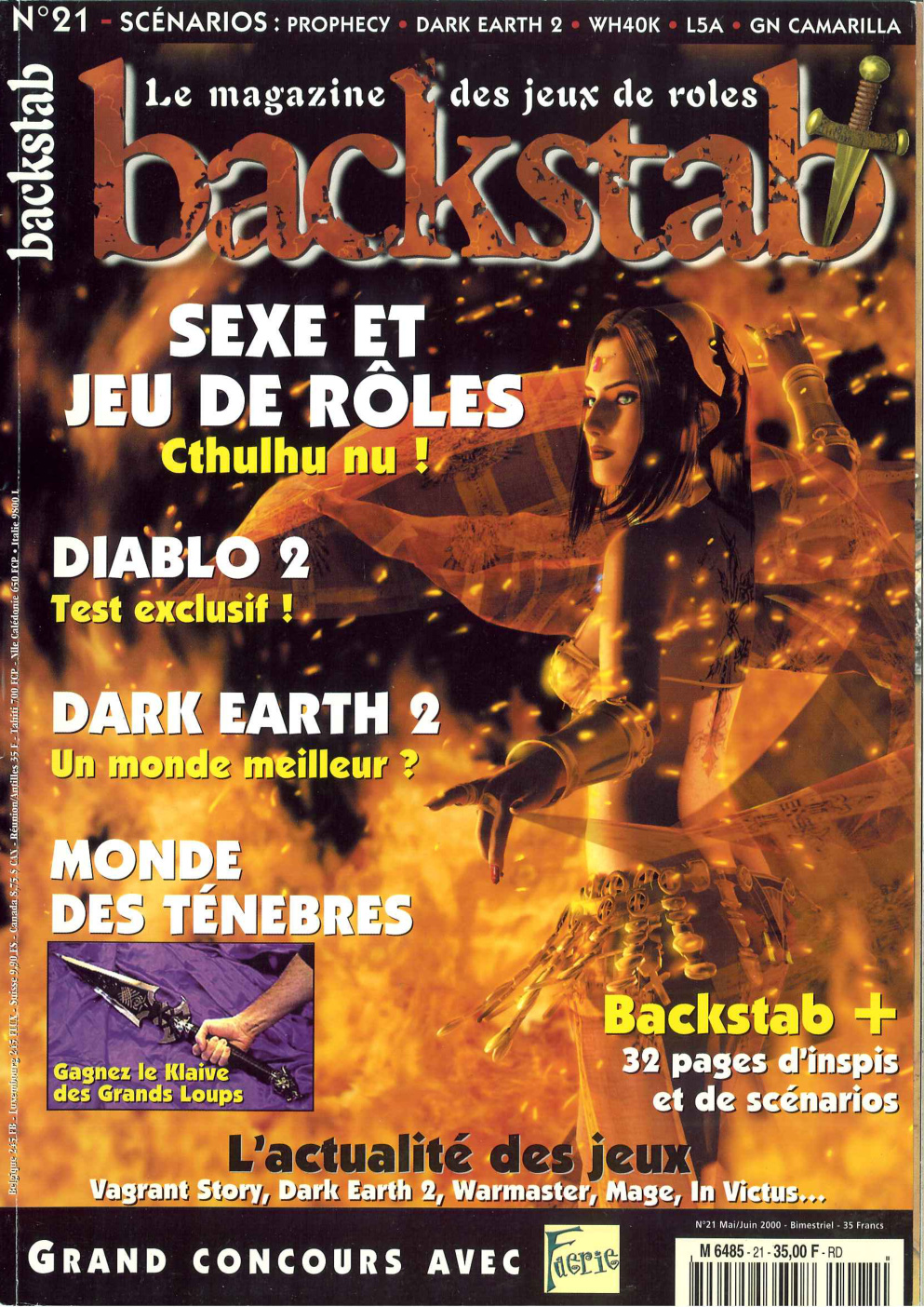 Première page de backstab numero21