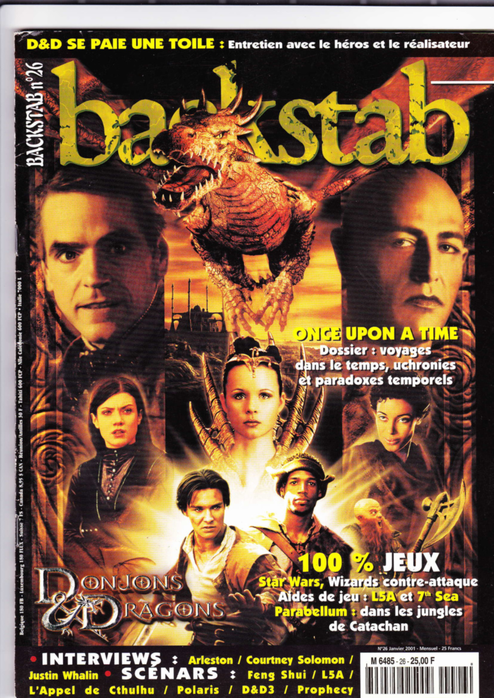 Première page de backstab numero26
