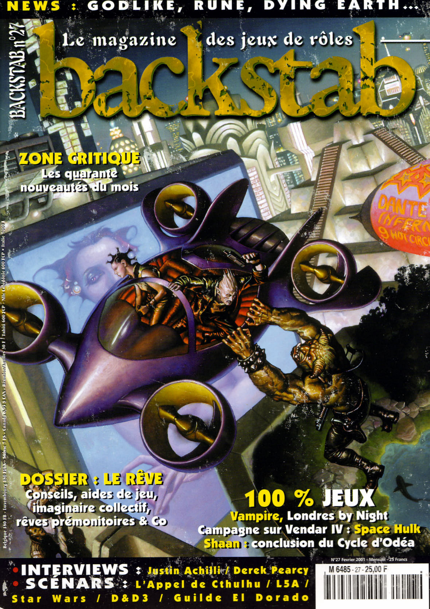 Première page de backstab numero27