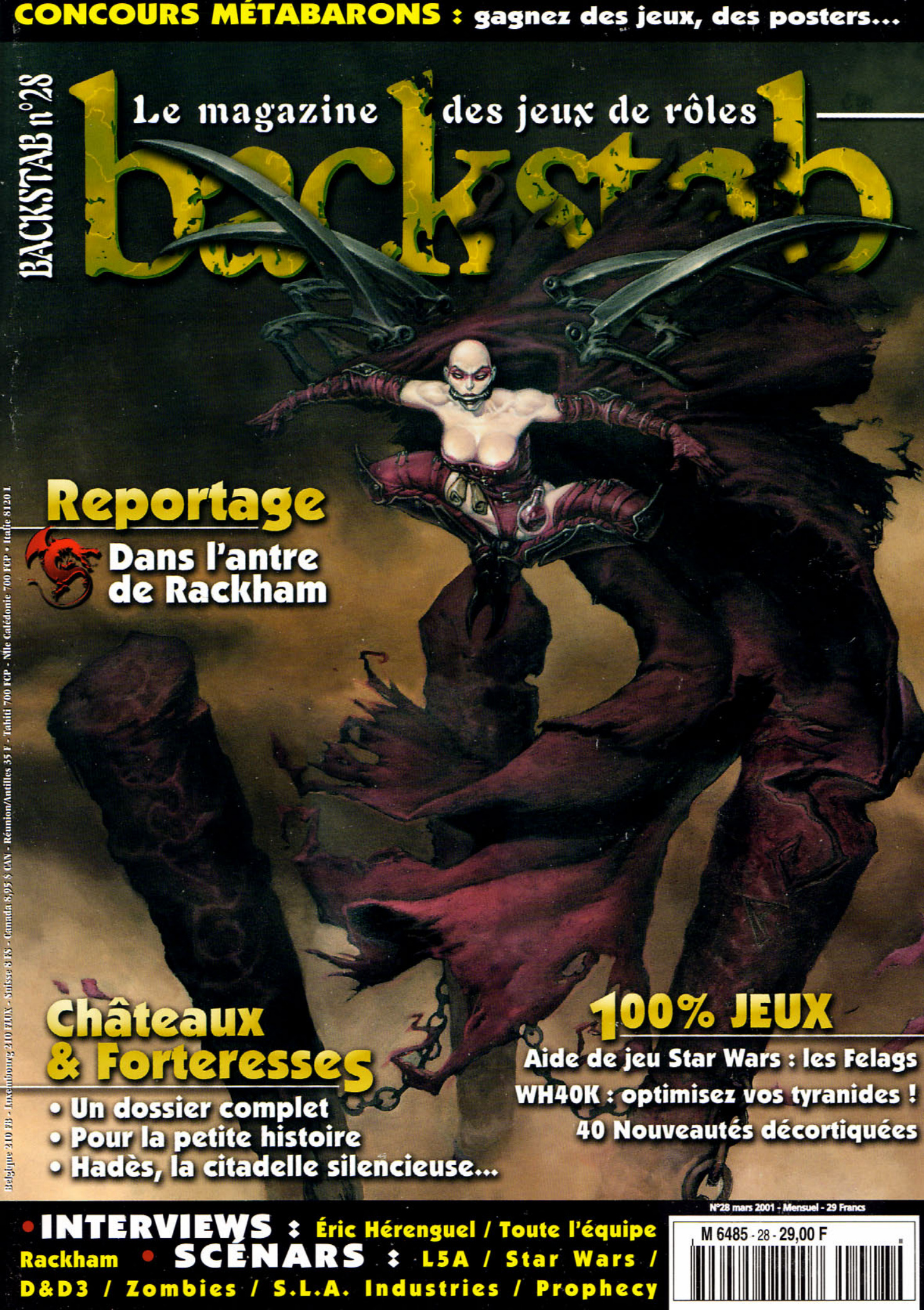 Première page de backstab numero28