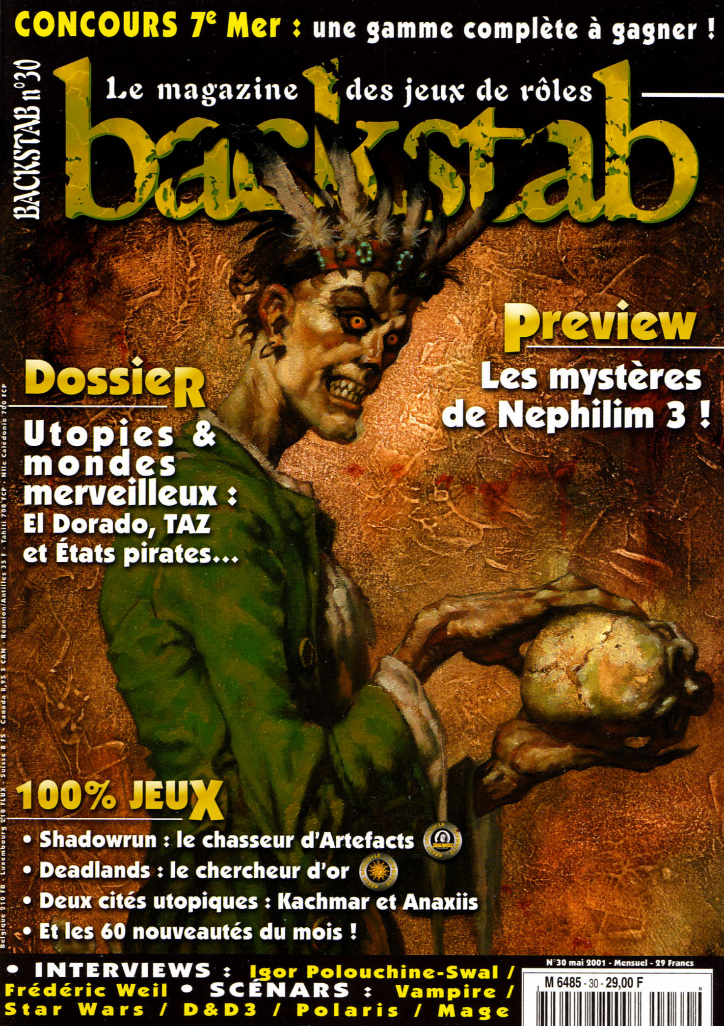 Première page de backstab numero30