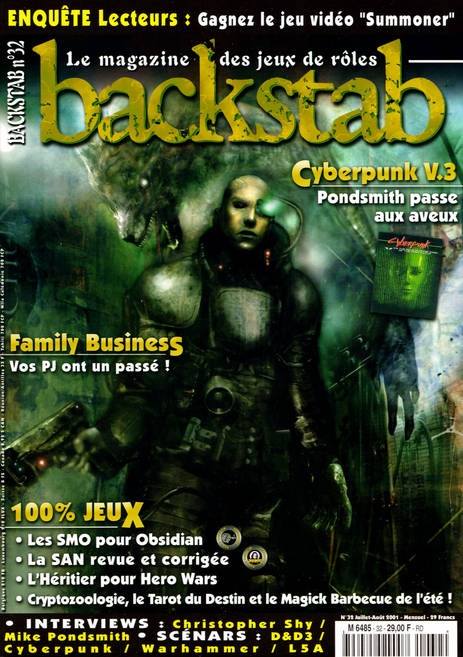 Première page de backstab numero32