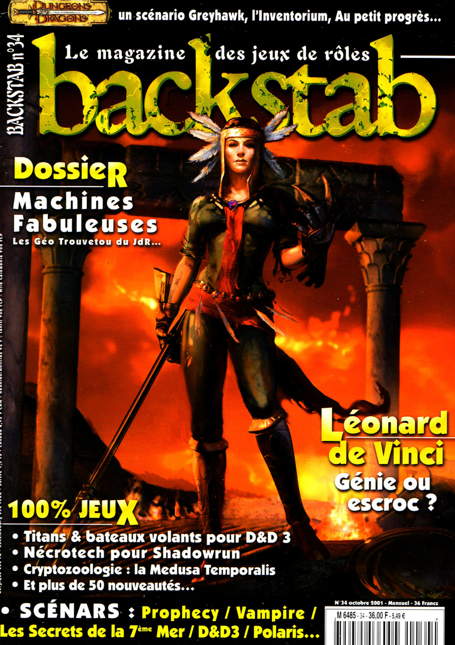 Première page de backstab numero34