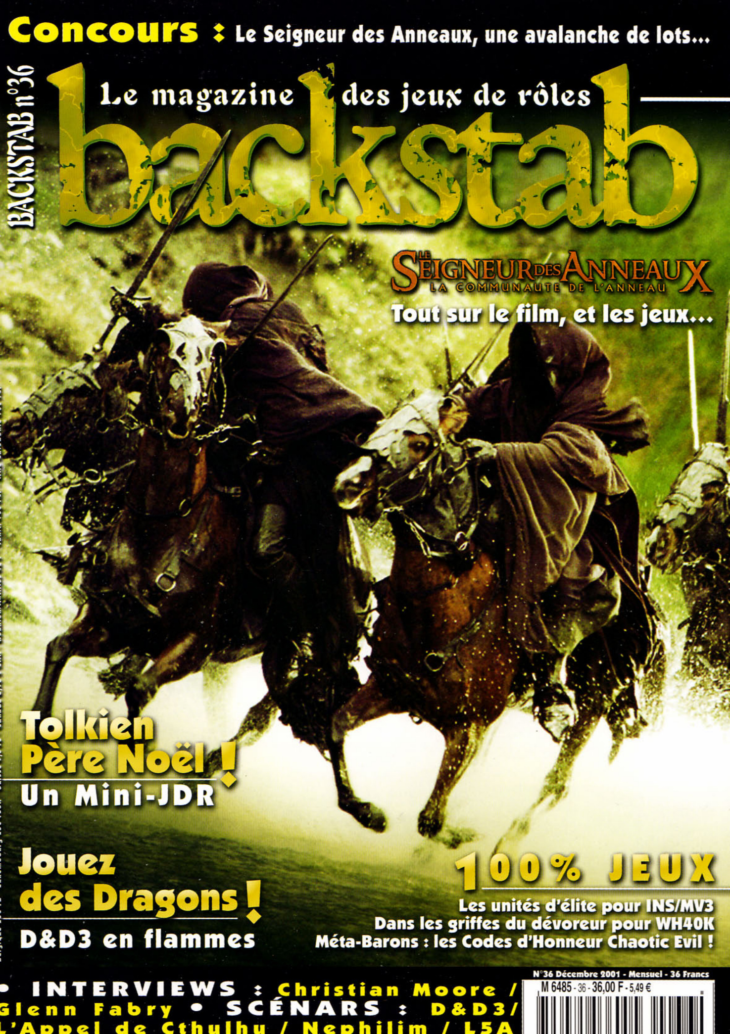 Première page de backstab numero36