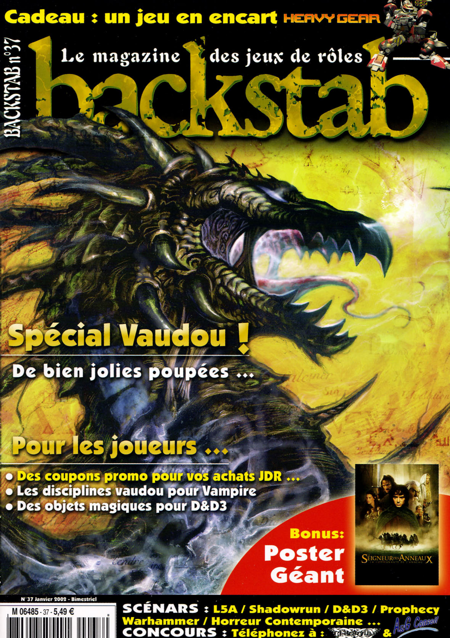 Première page de backstab numero37