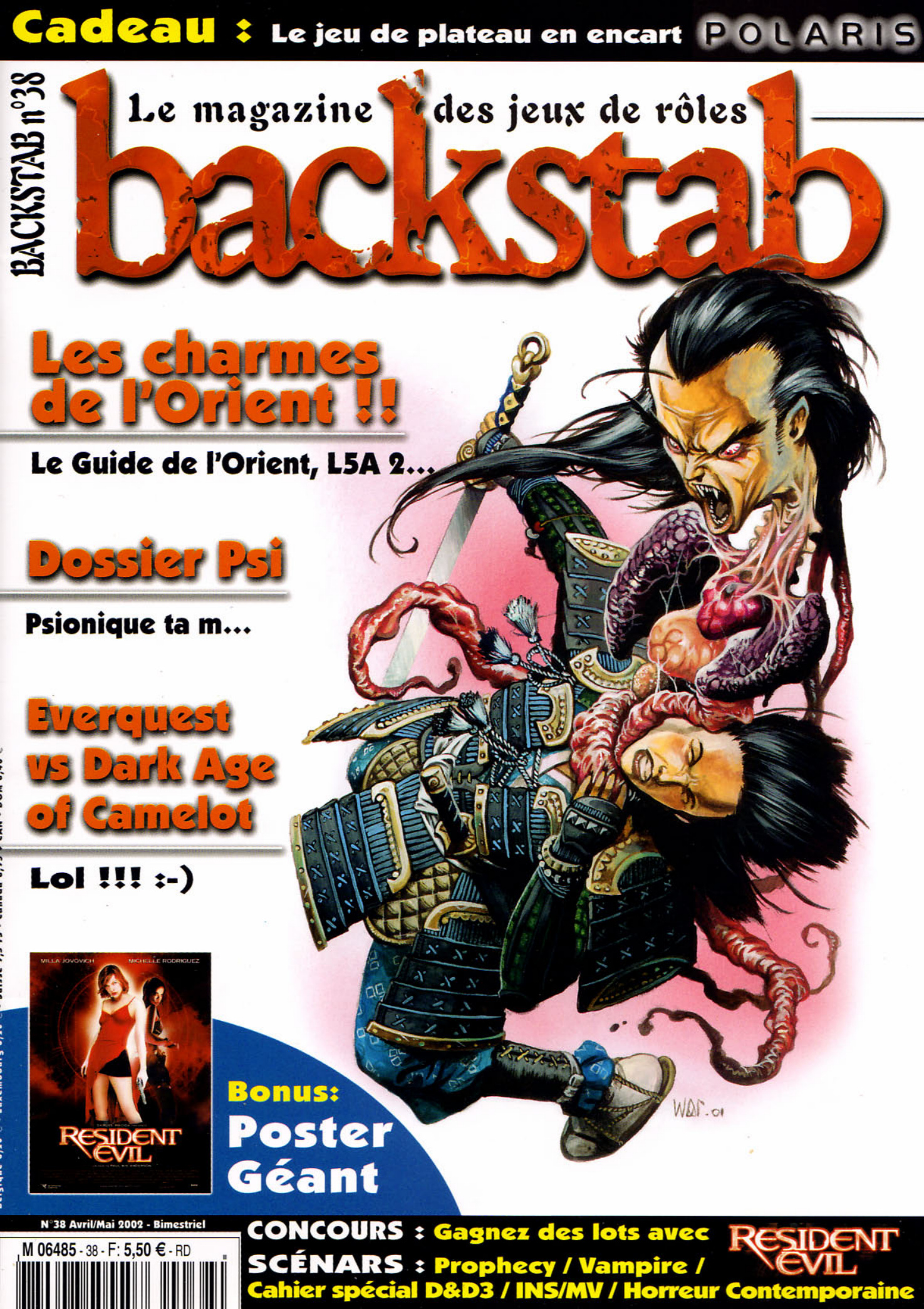 Première page de backstab numero38