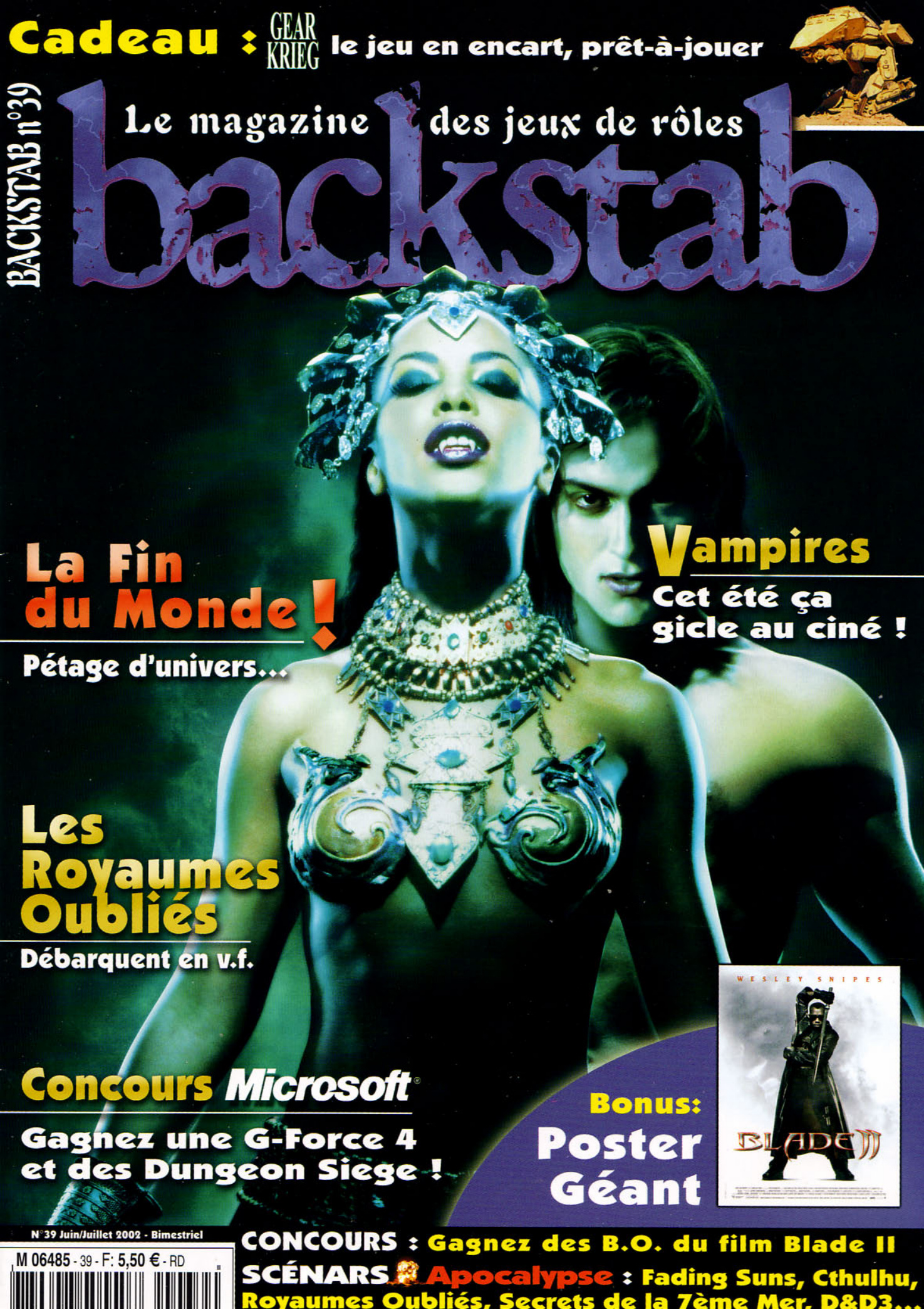 Première page de backstab numero39