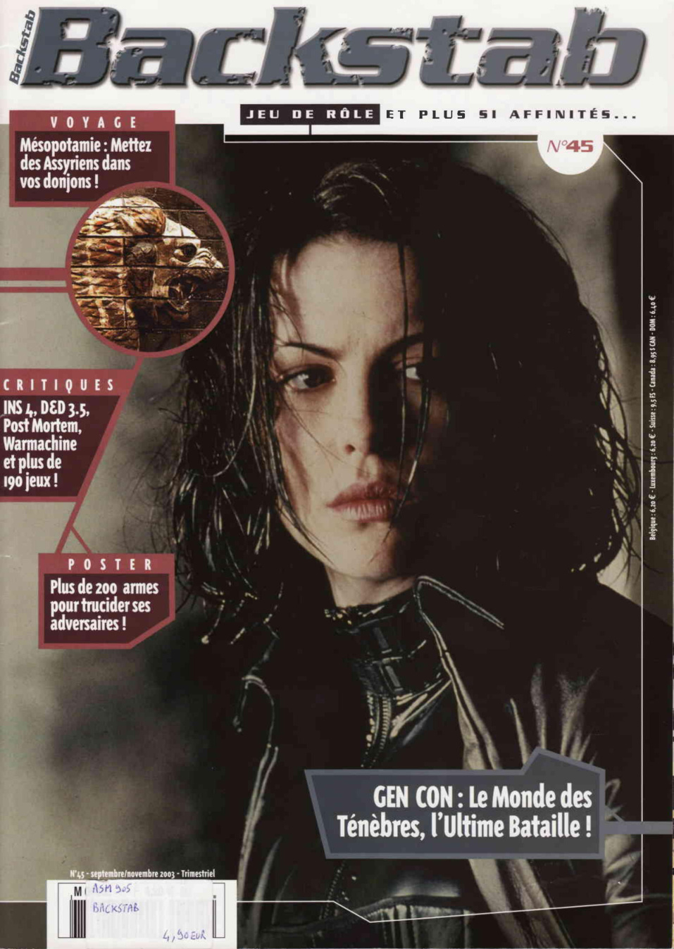 Première page de backstab numero45