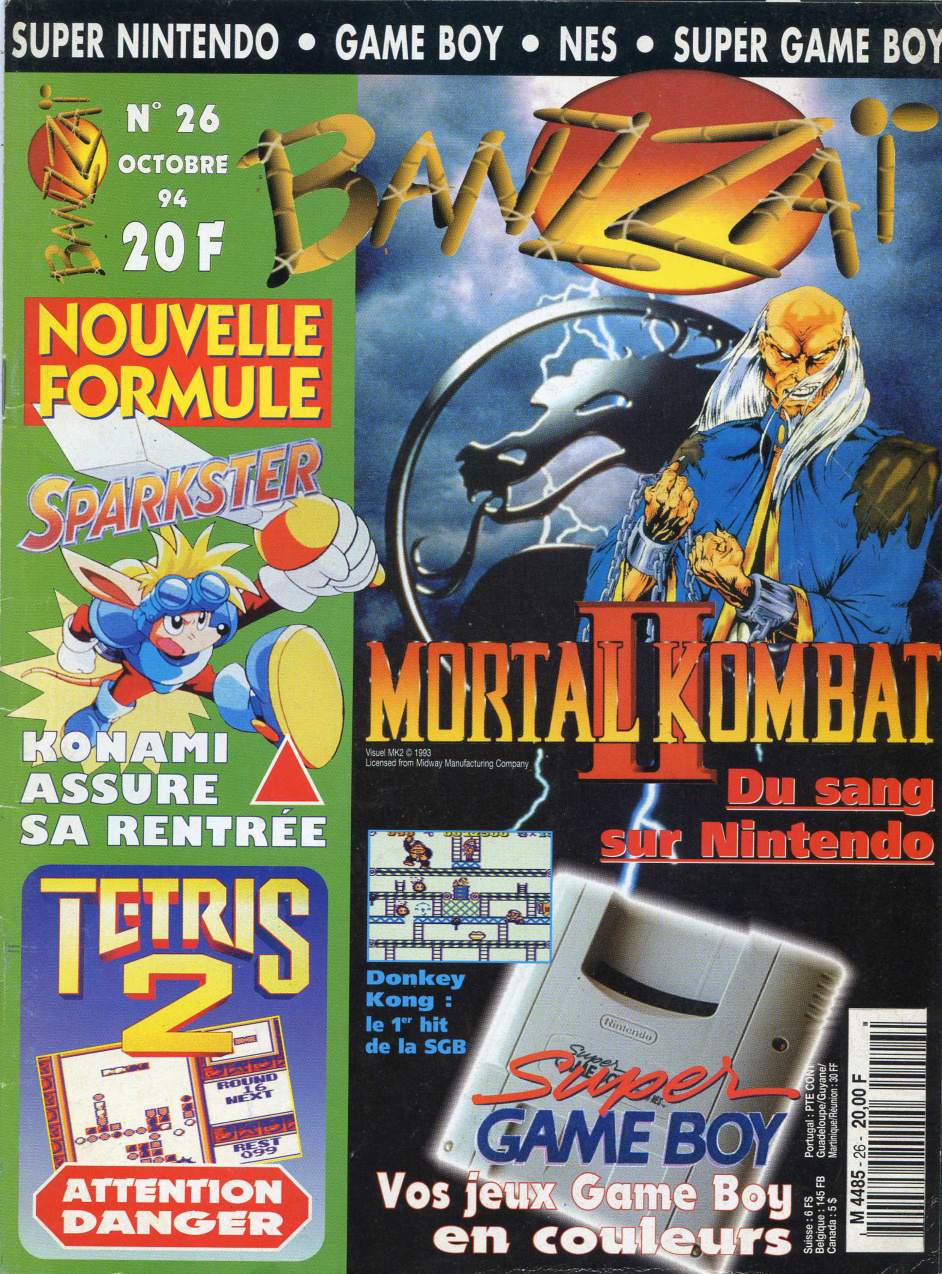 Première page de banzzai numero26