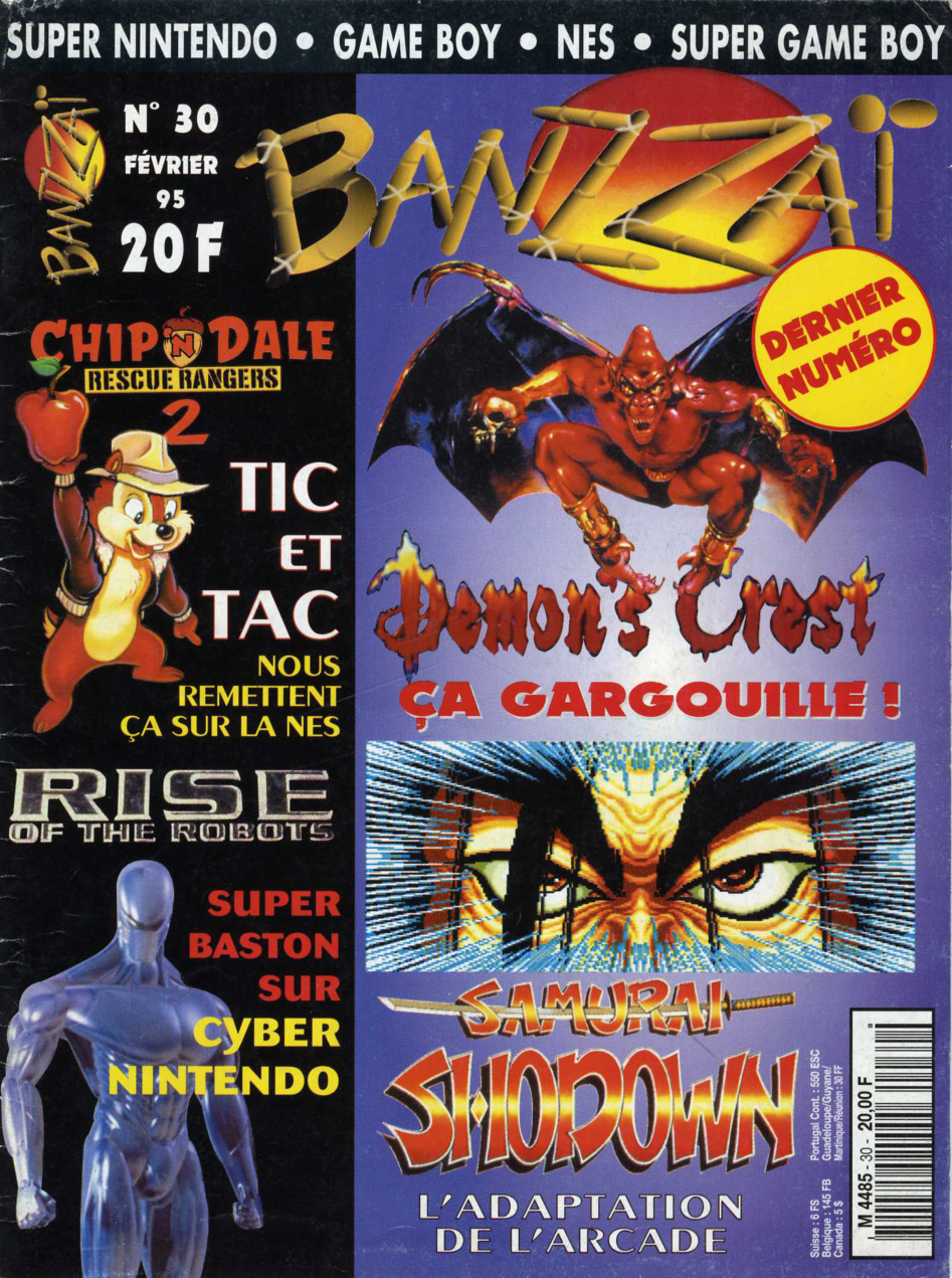 Première page de banzzai numero30
