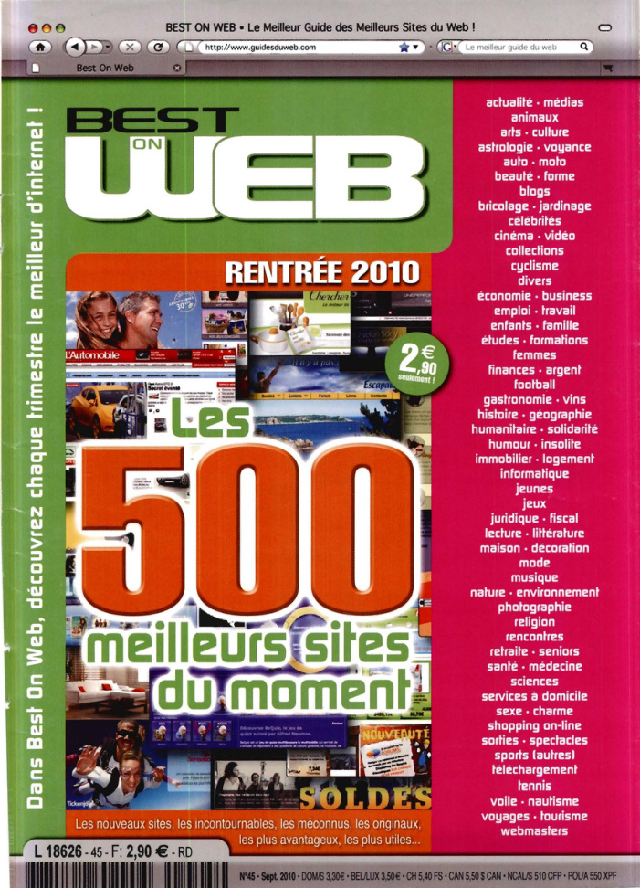 Première page de bestonweb numero45