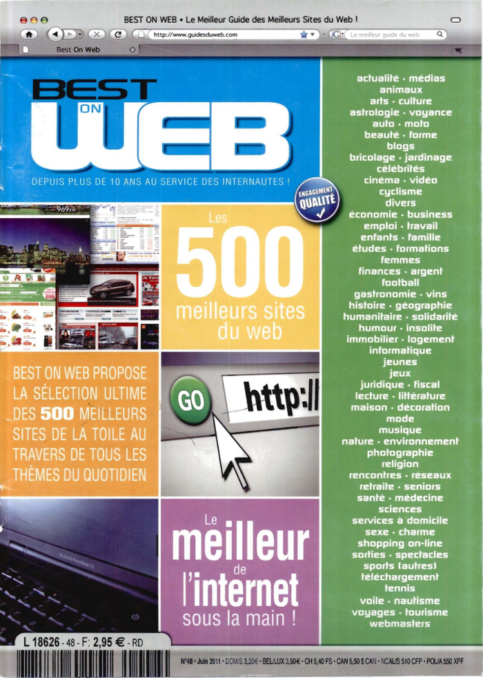 Première page de bestonweb numero48