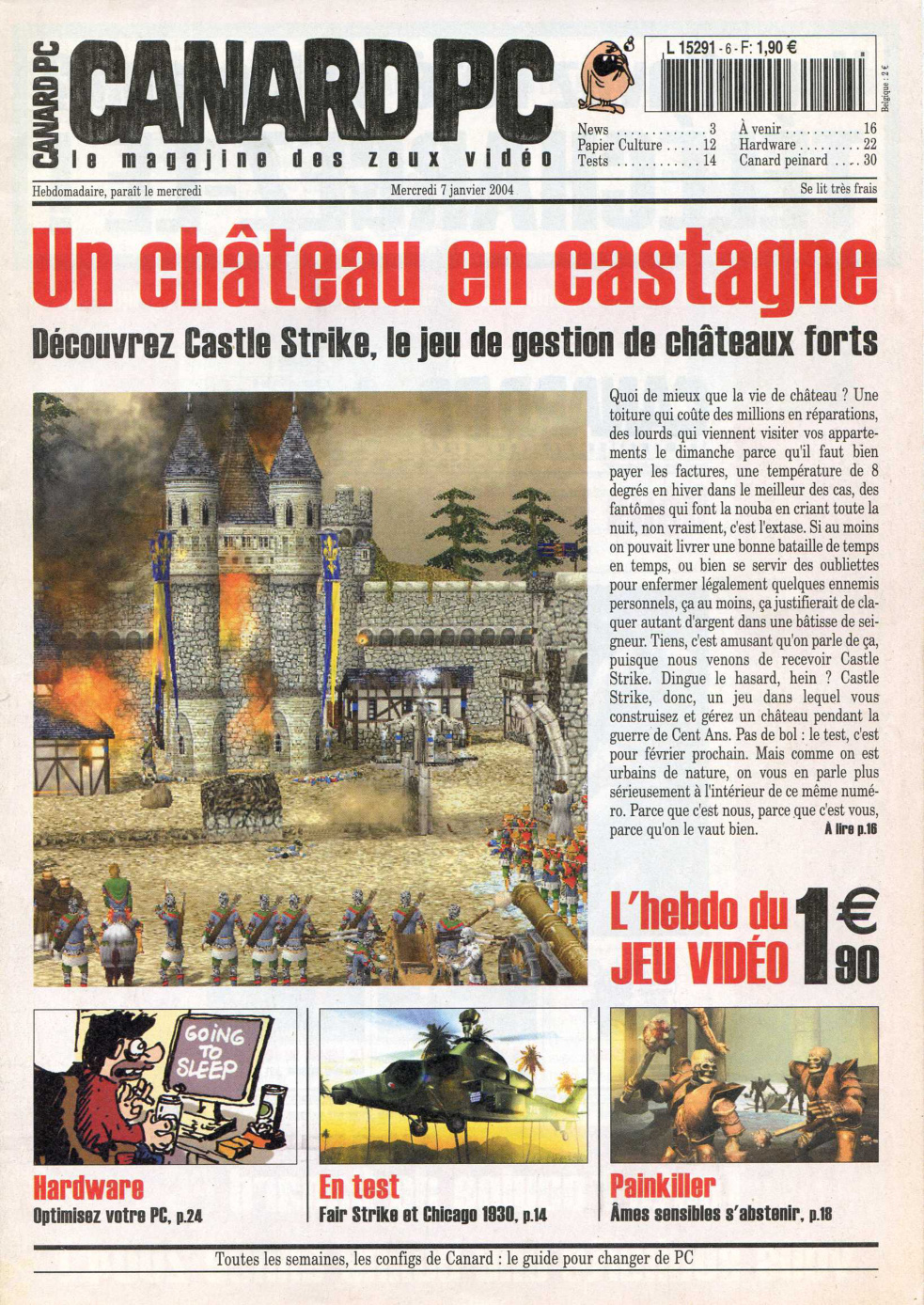 Première page de canardpc numero006