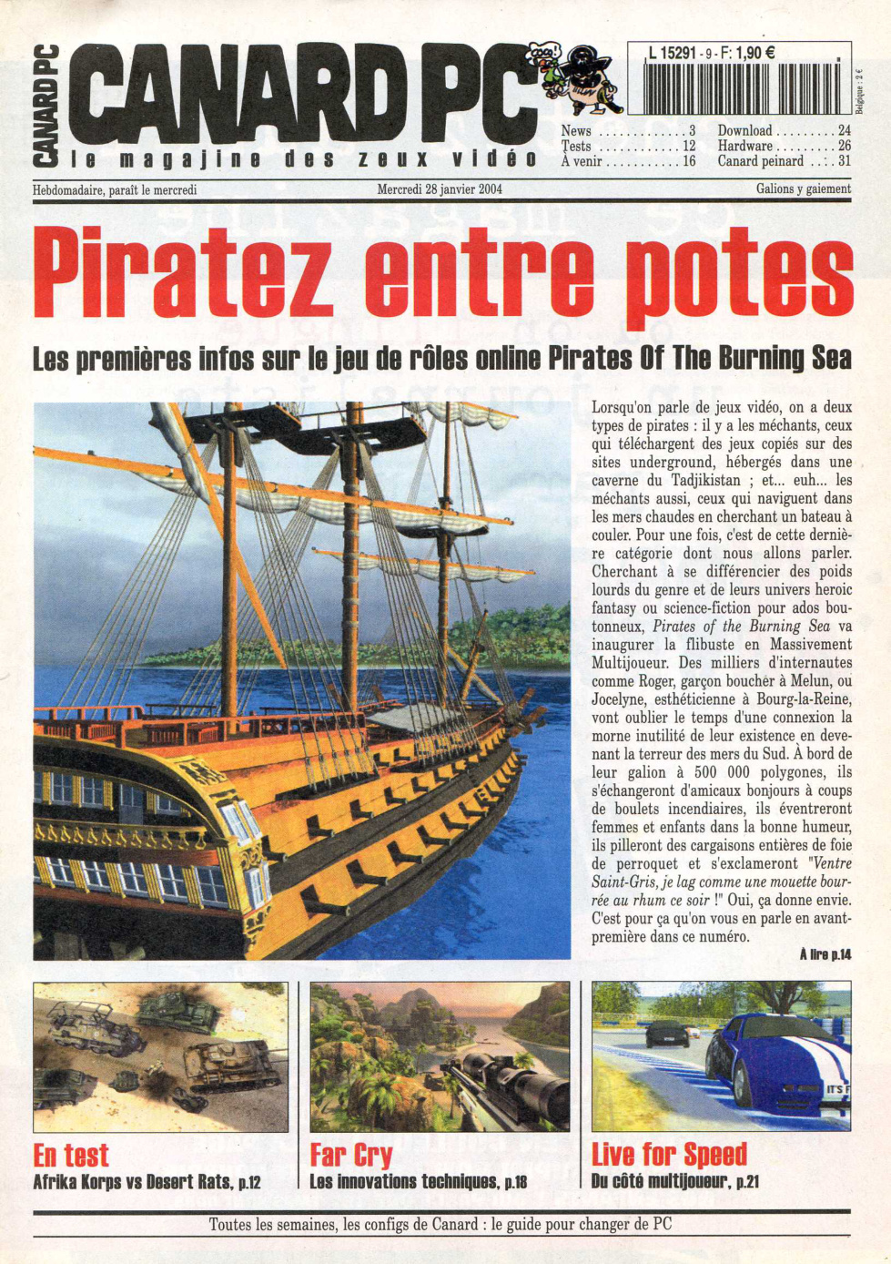 Première page de canardpc numero009