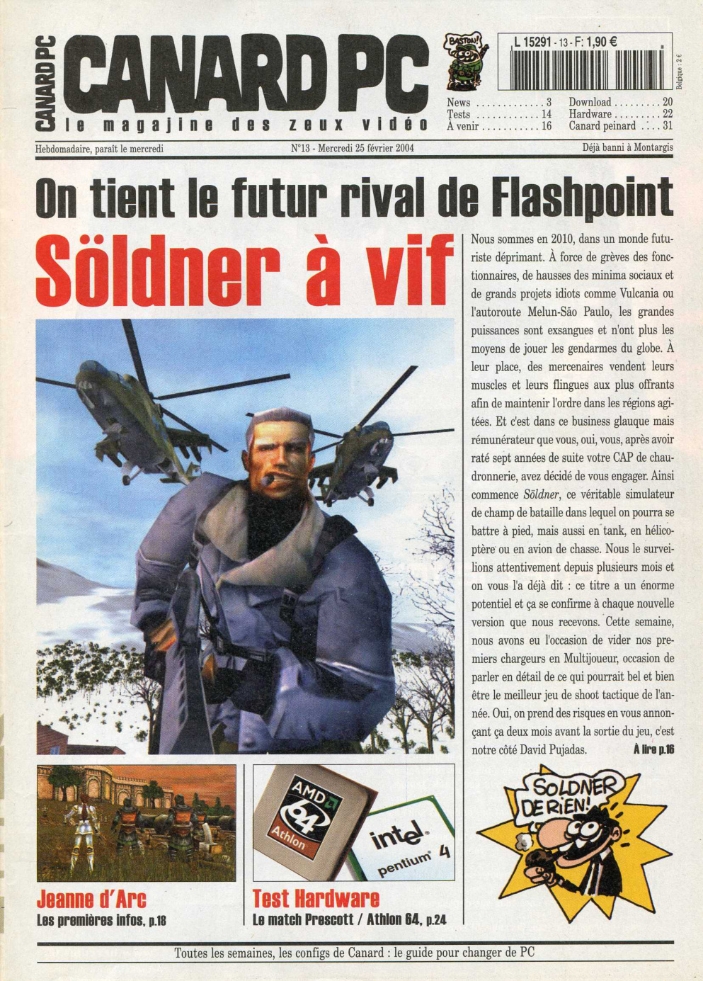 Première page de canardpc numero013