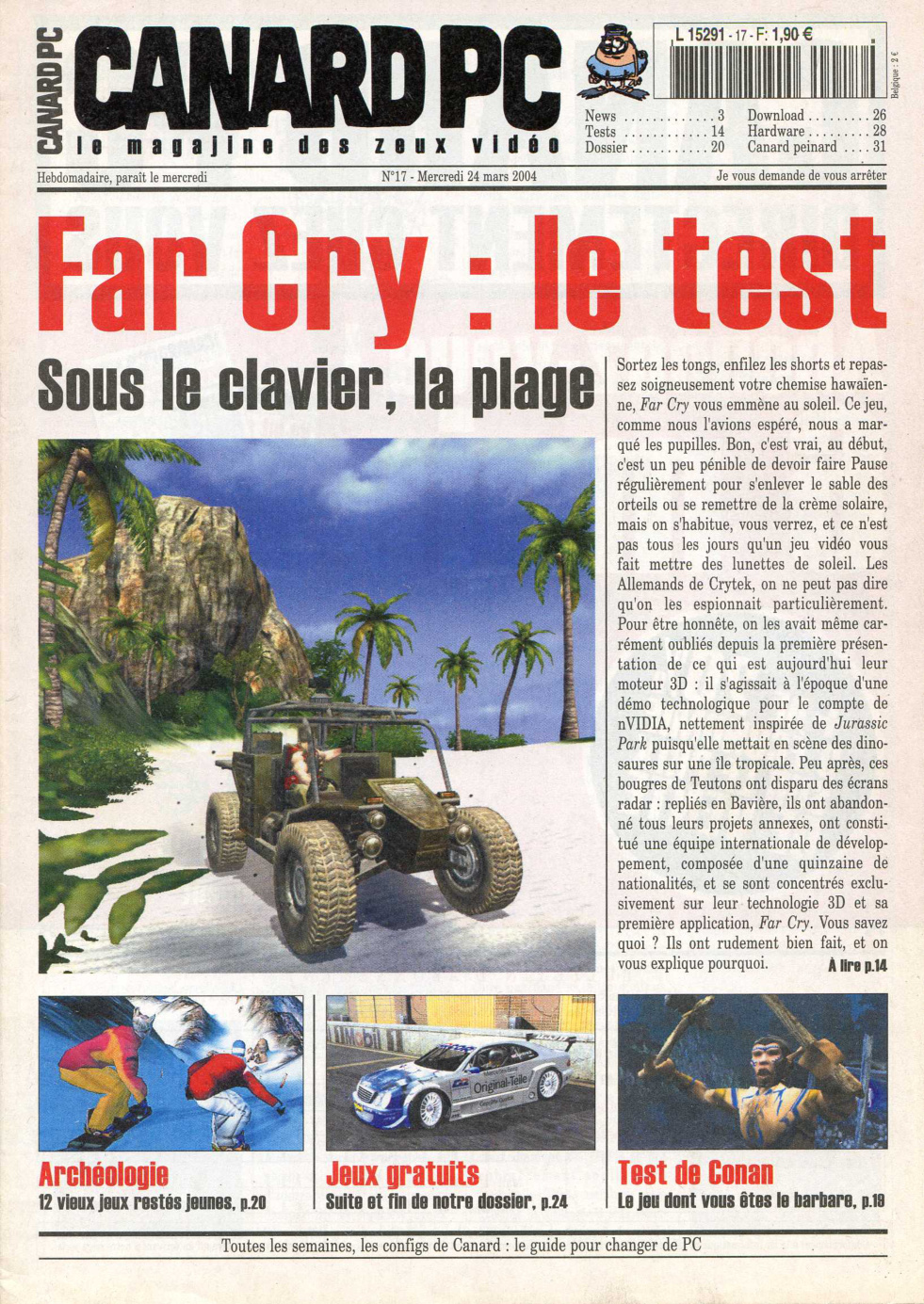 Première page de canardpc numero017