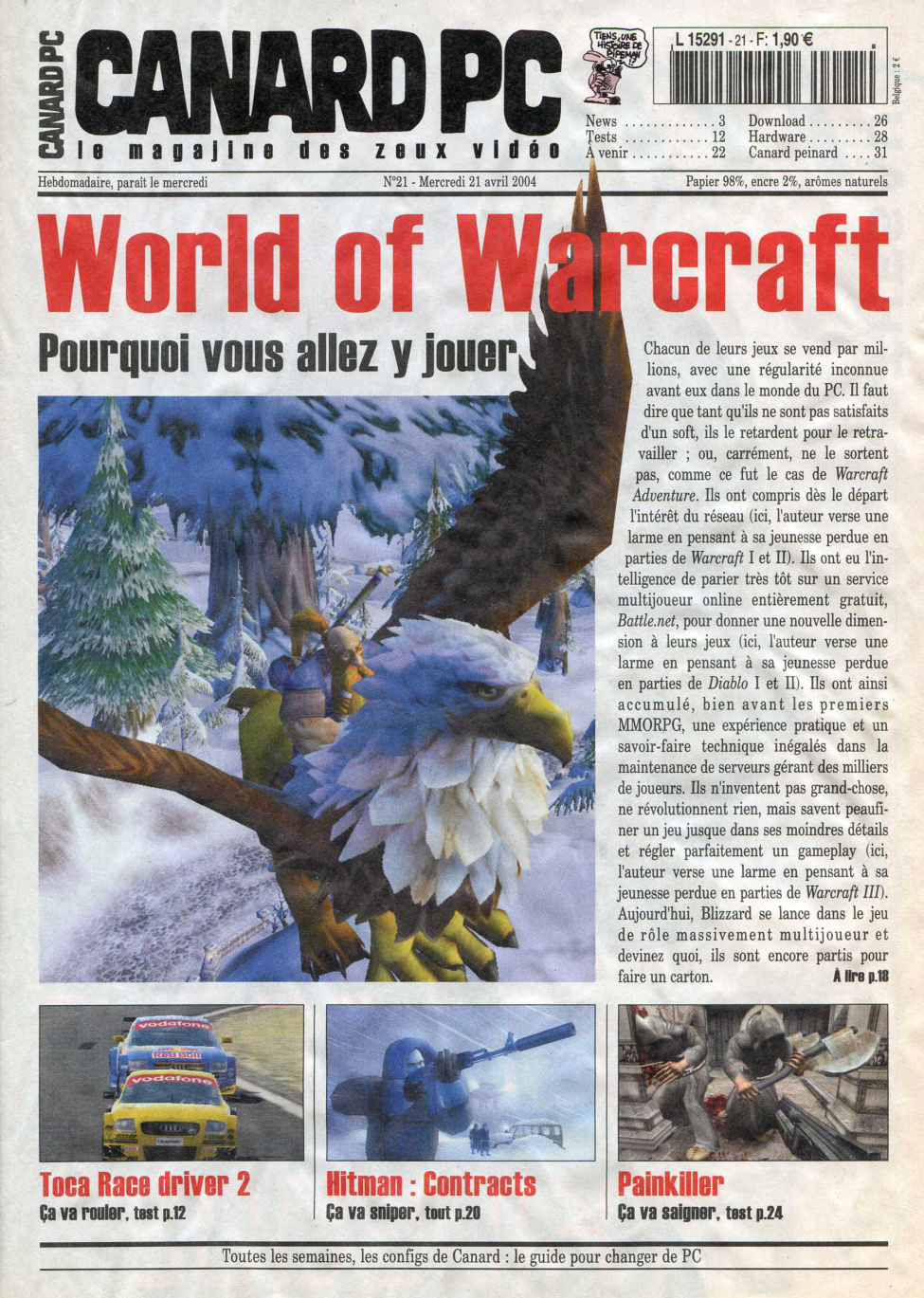 Première page de canardpc numero021
