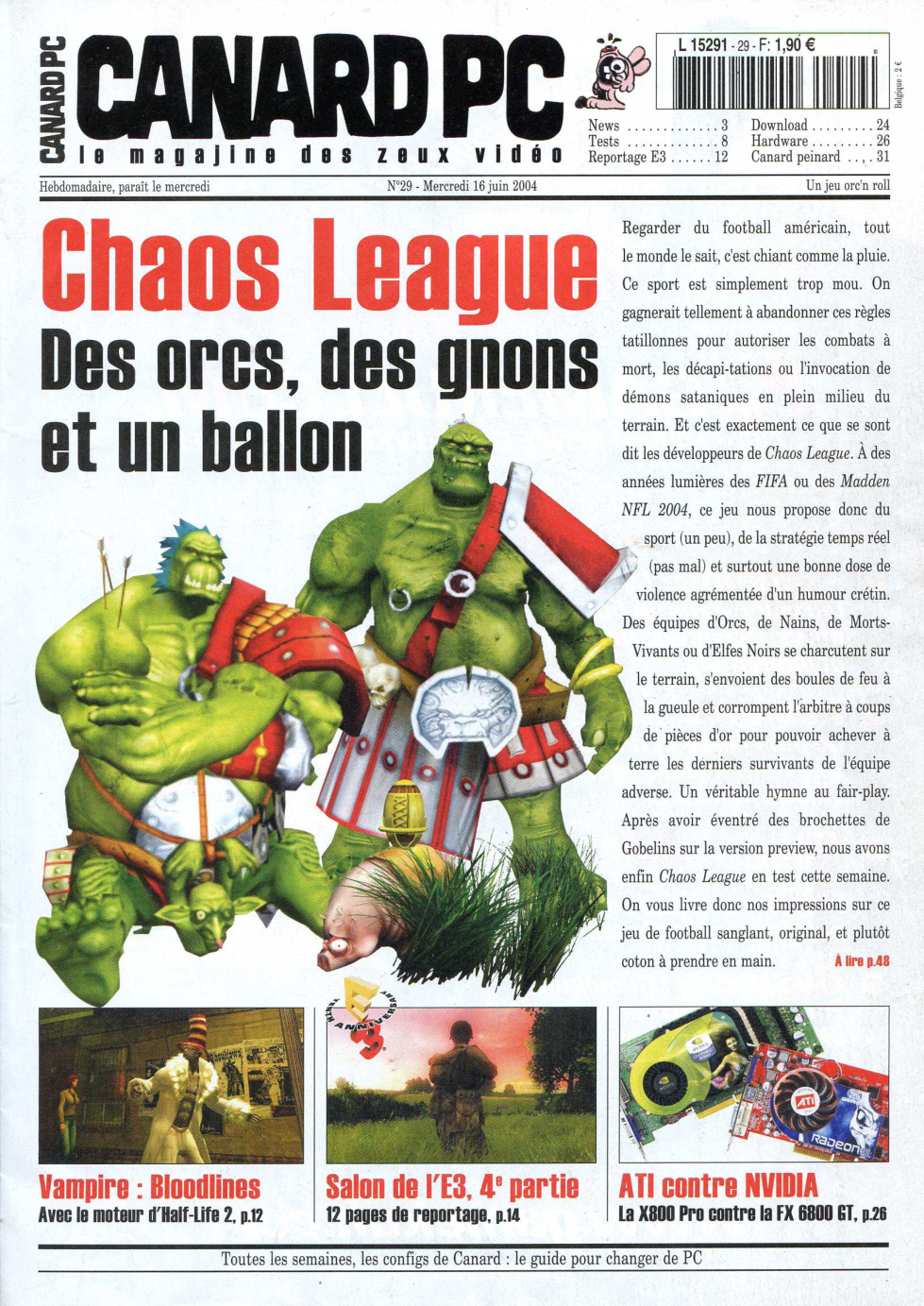 Première page de canardpc numero029