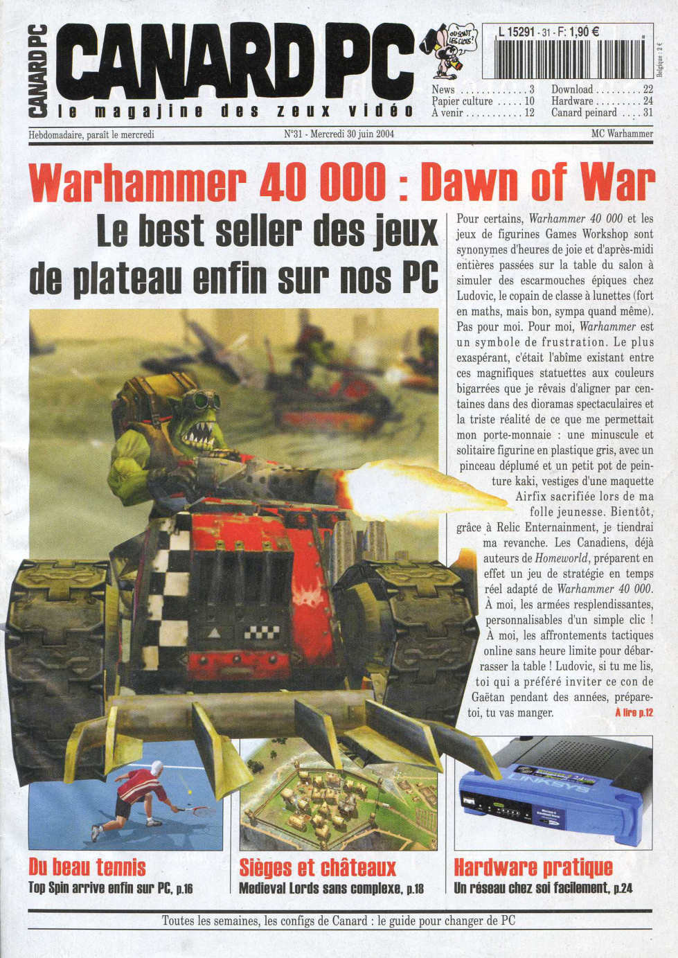 Première page de canardpc numero031