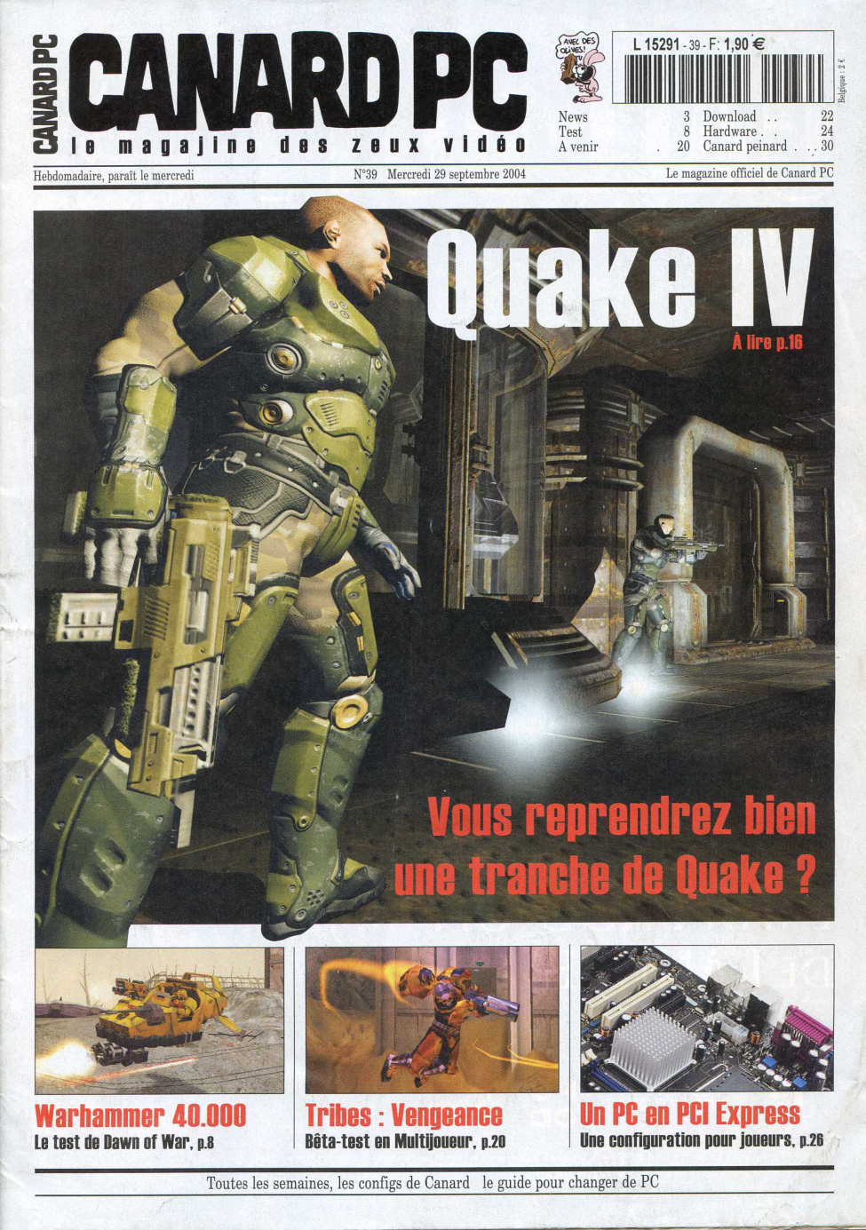 Première page de canardpc numero039