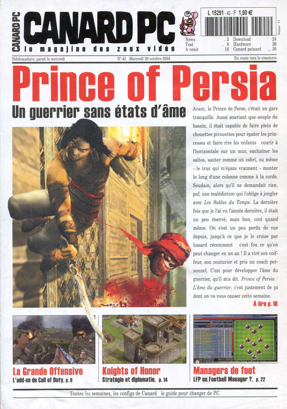 Première page de canardpc numero042
