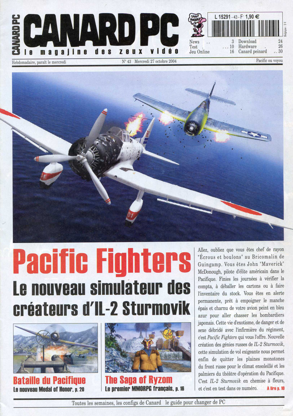 Première page de canardpc numero043