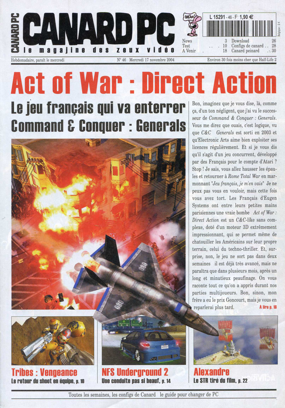 Première page de canardpc numero046