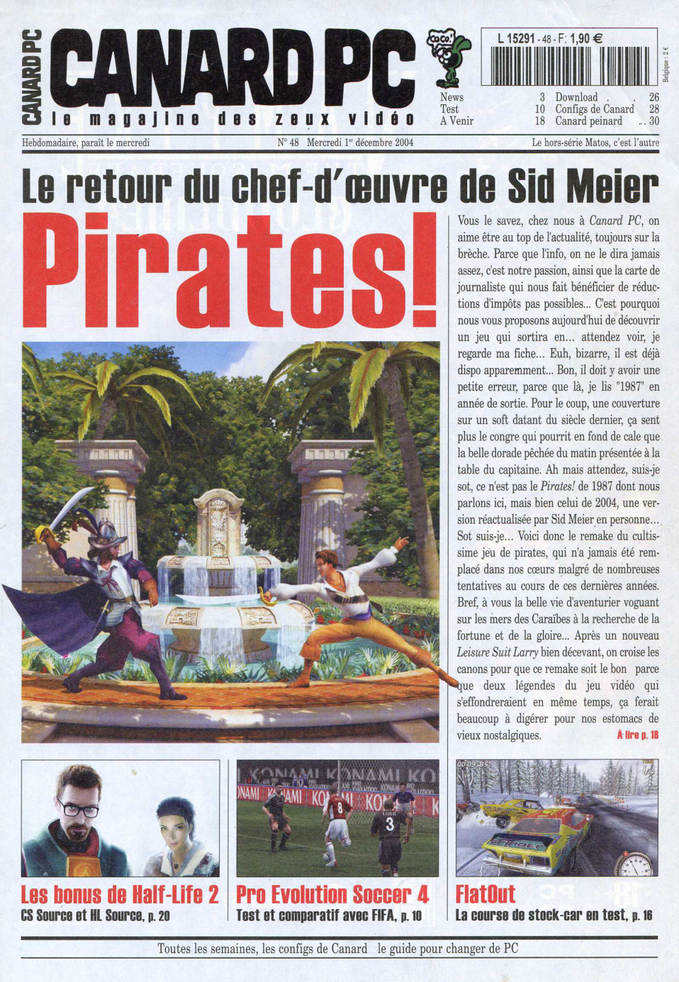 Première page de canardpc numero048
