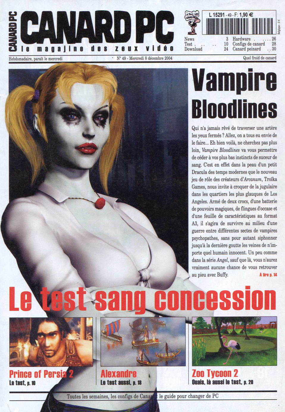 Première page de canardpc numero049