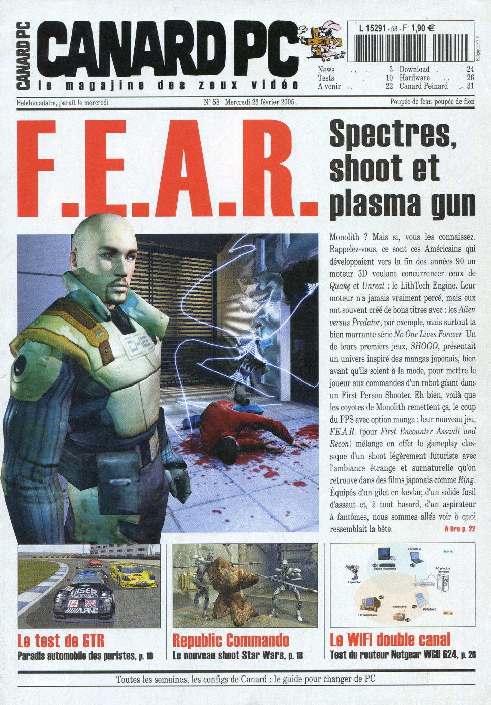 Première page de canardpc numero058