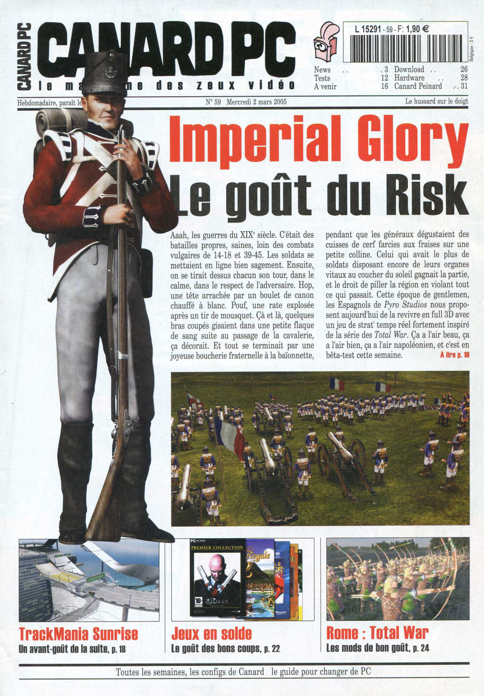 Première page de canardpc numero059