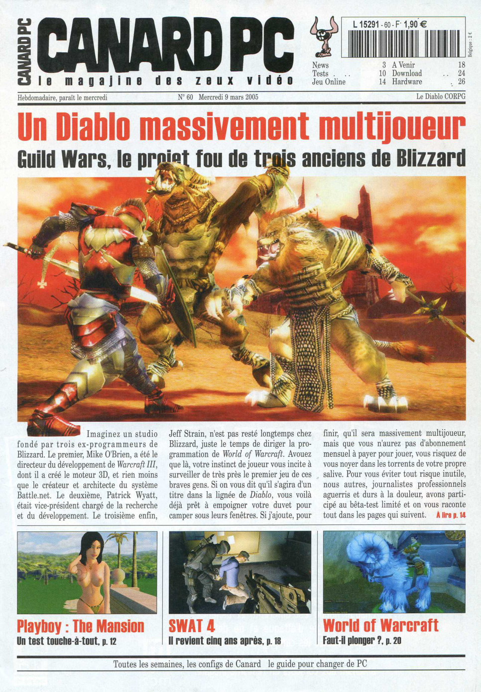 Première page de canardpc numero060