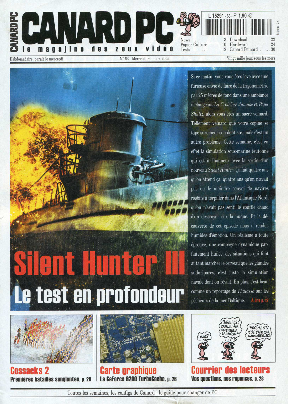 Première page de canardpc numero063