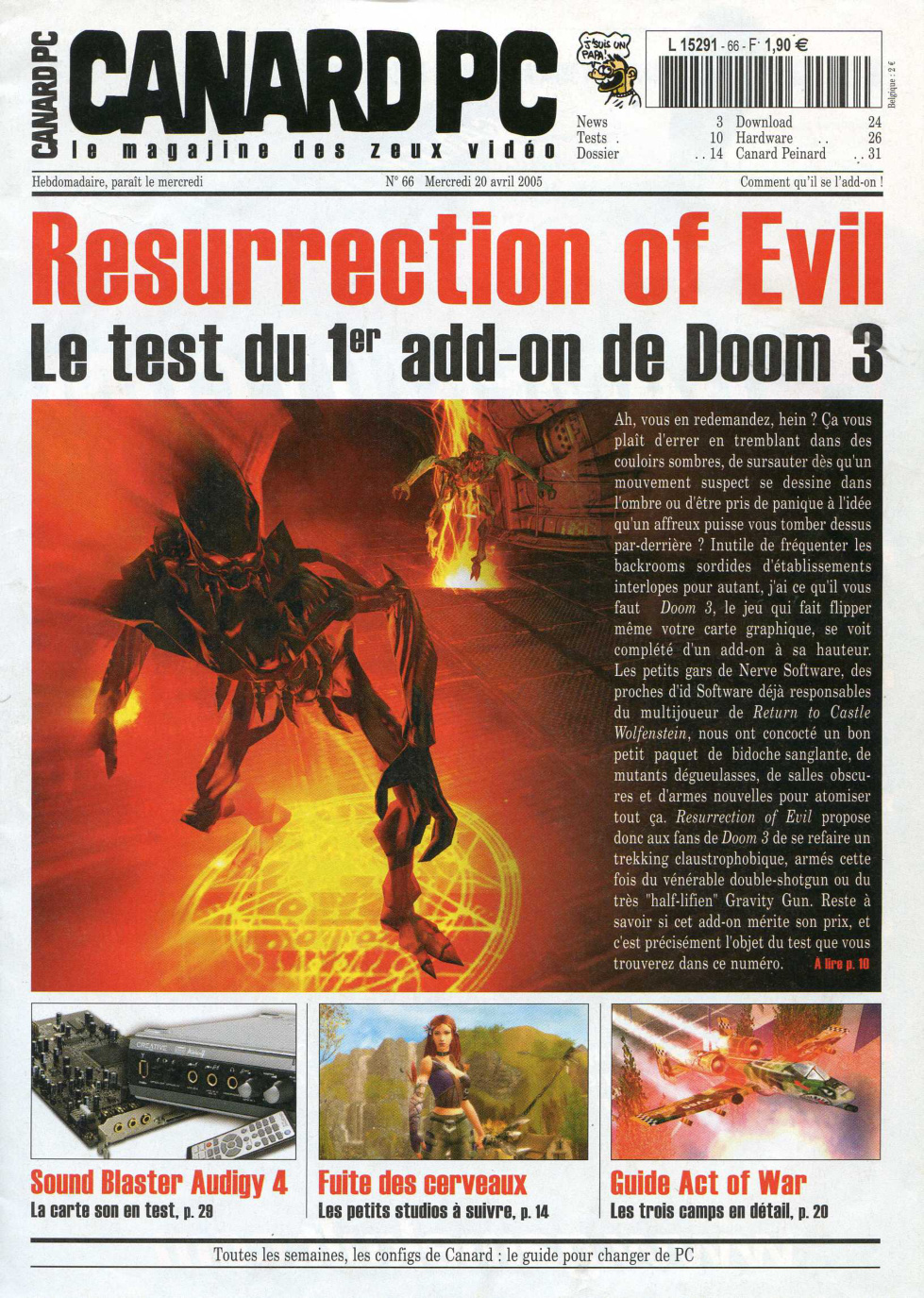 Première page de canardpc numero066