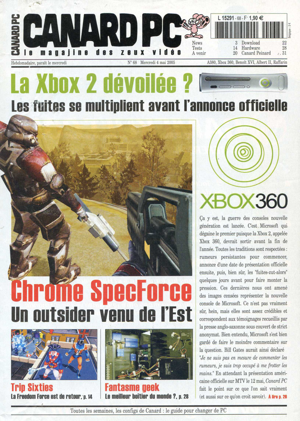 Première page de canardpc numero068