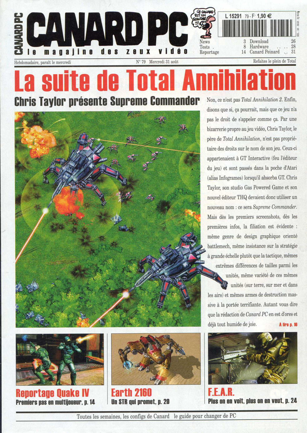 Première page de canardpc numero079