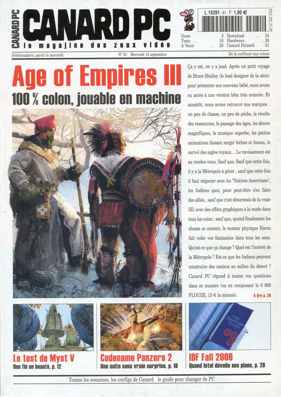 Première page de canardpc numero081