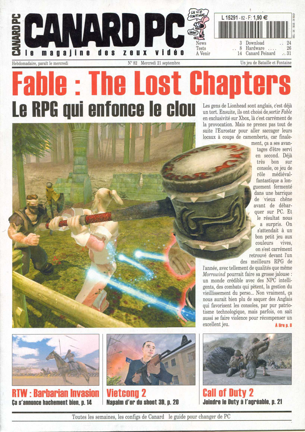 Première page de canardpc numero082