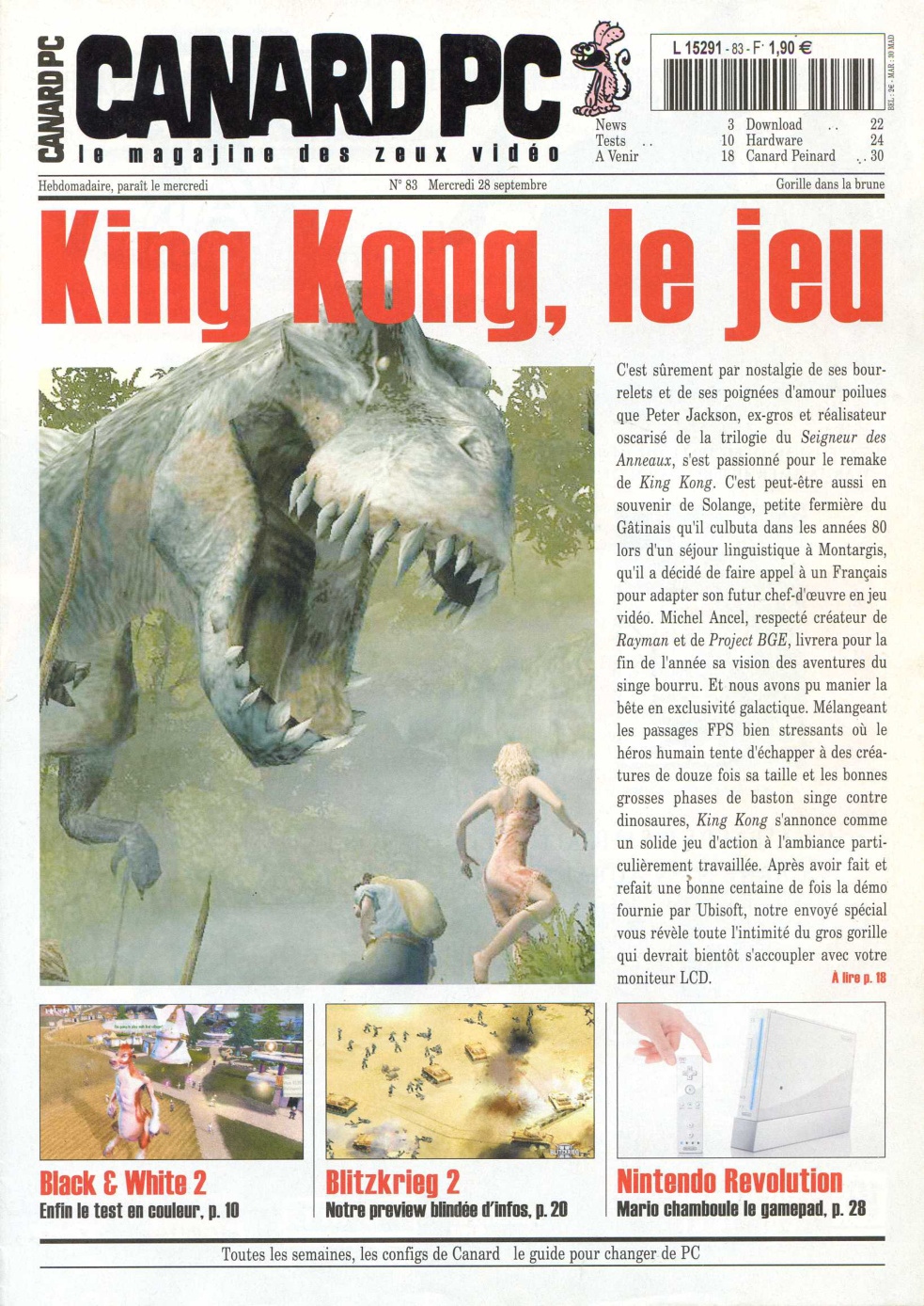 Première page de canardpc numero083