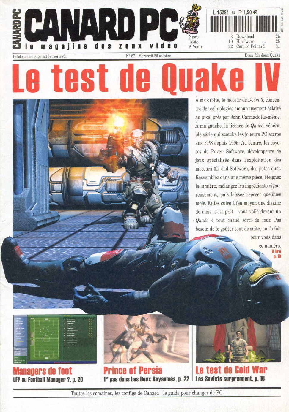 Première page de canardpc numero087