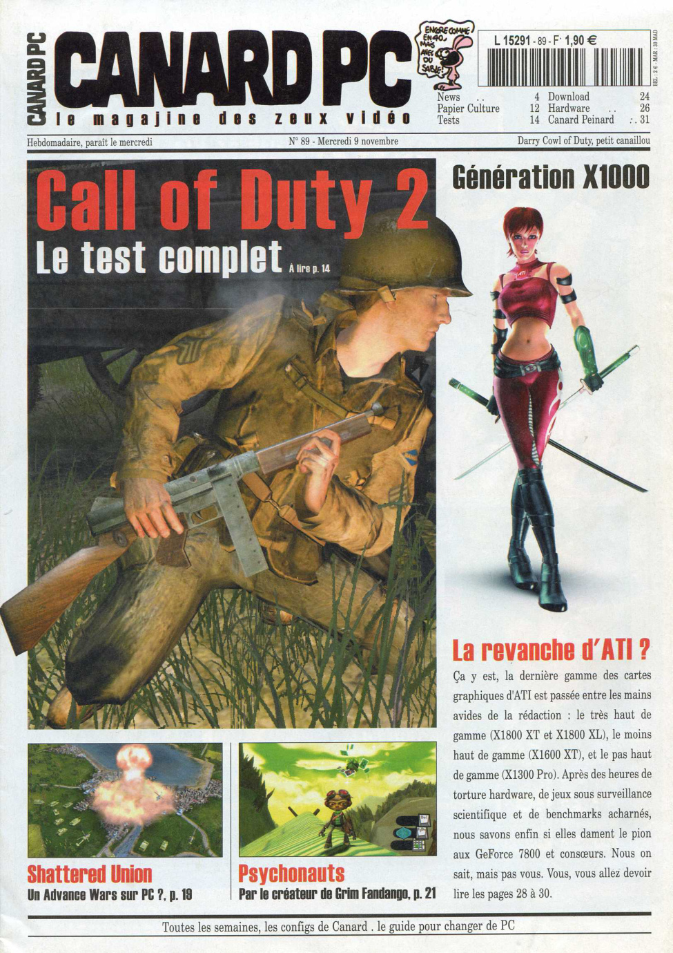 Première page de canardpc numero089