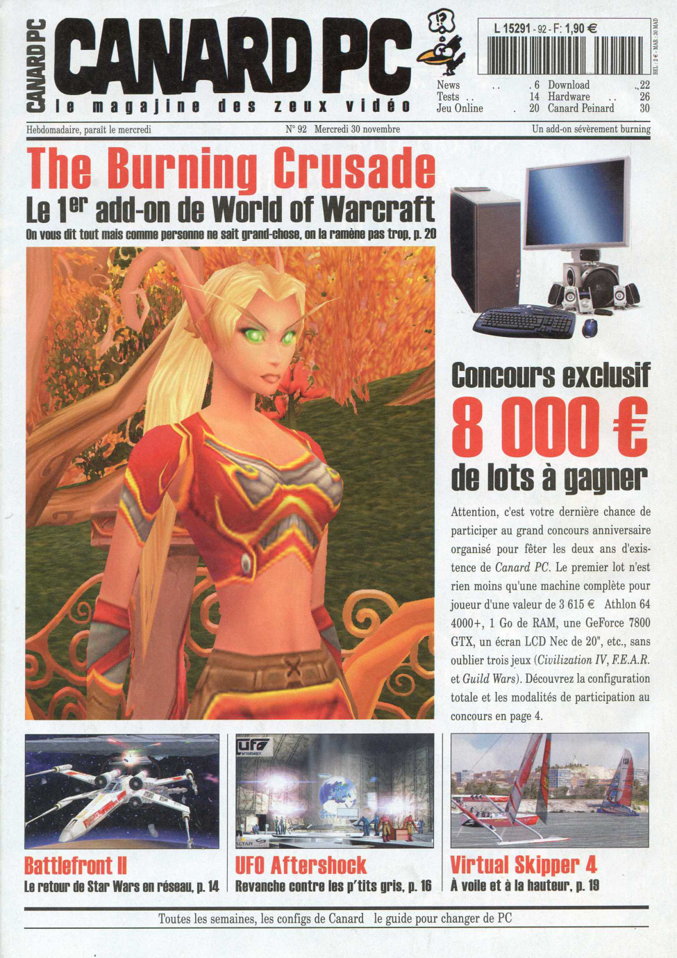 Première page de canardpc numero092