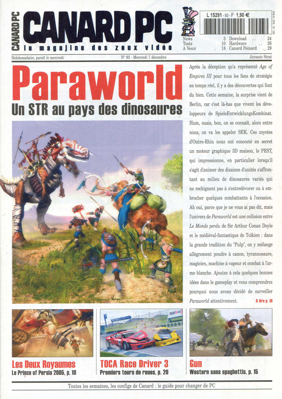 Première page de canardpc numero093
