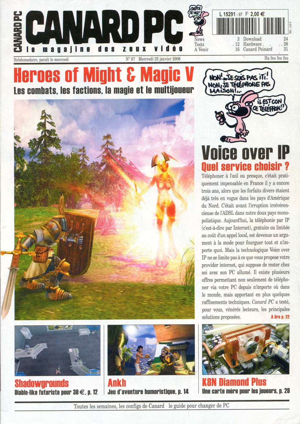 Première page de canardpc numero097