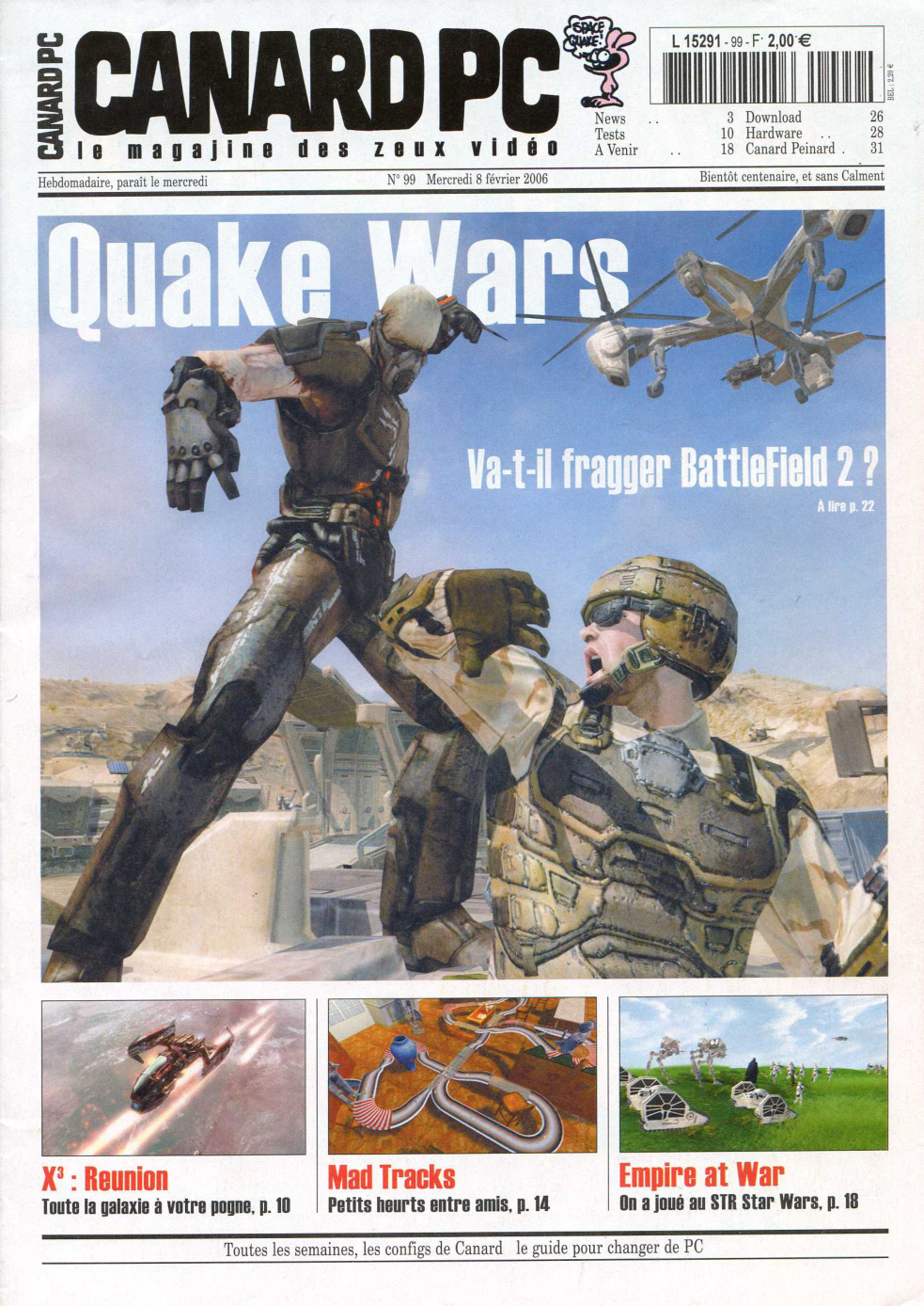 Première page de canardpc numero099