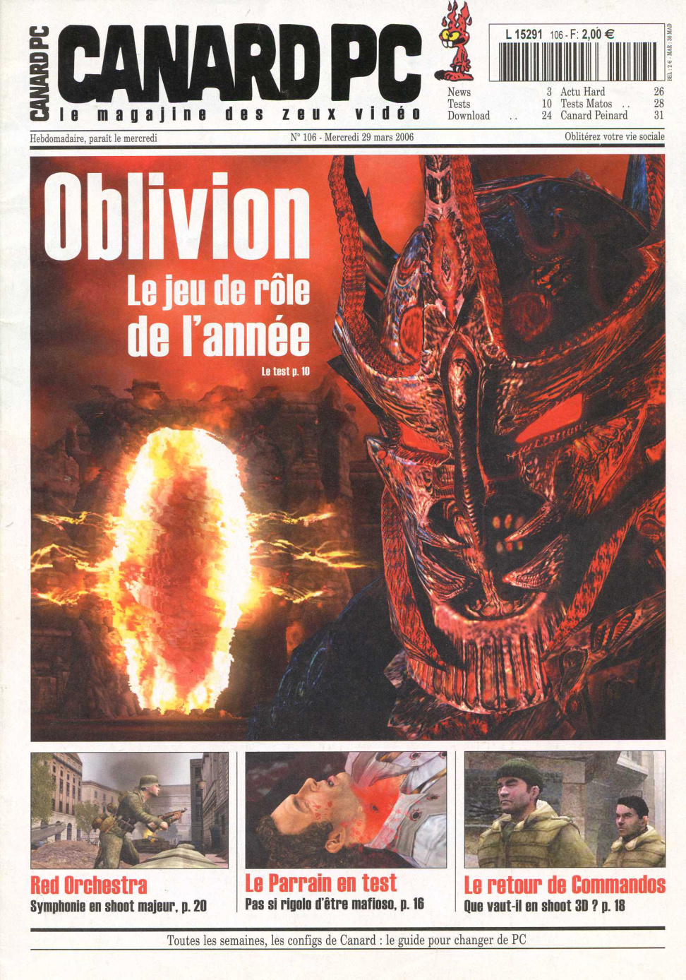 Première page de canardpc numero106