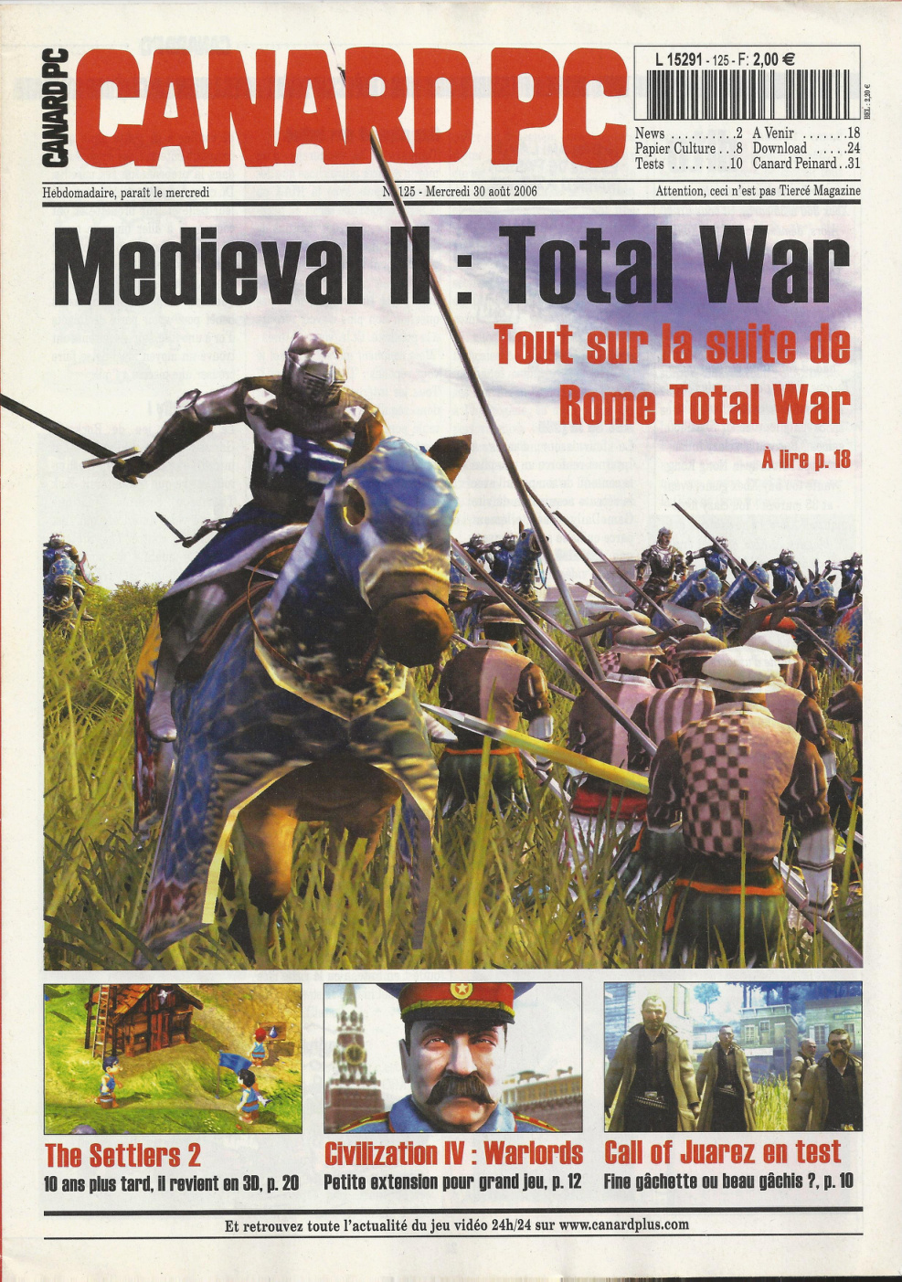 Première page de canardpc numero125
