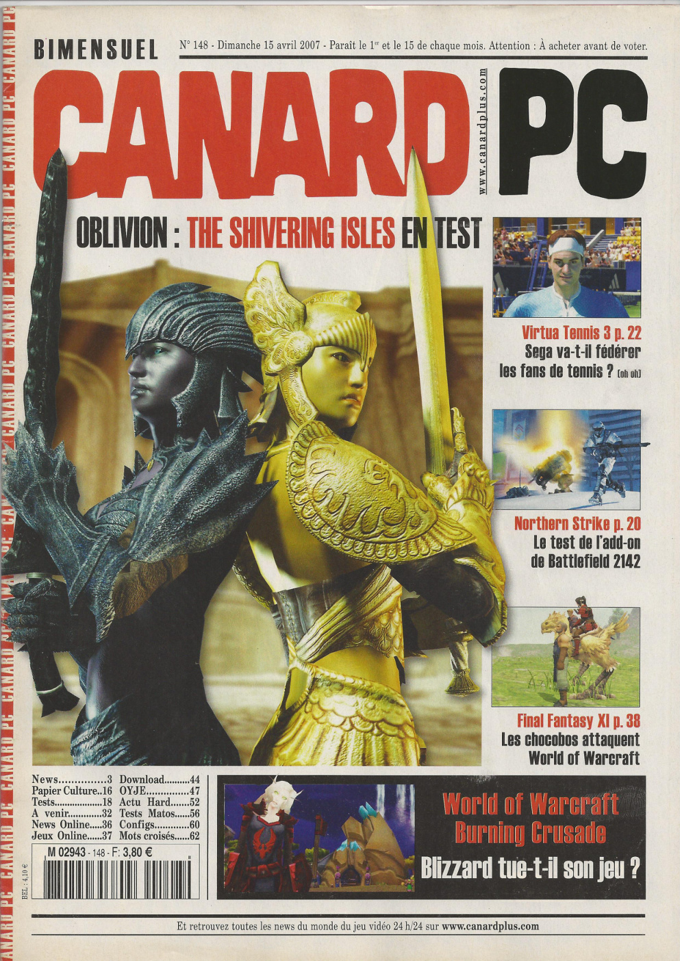 Première page de canardpc numero148