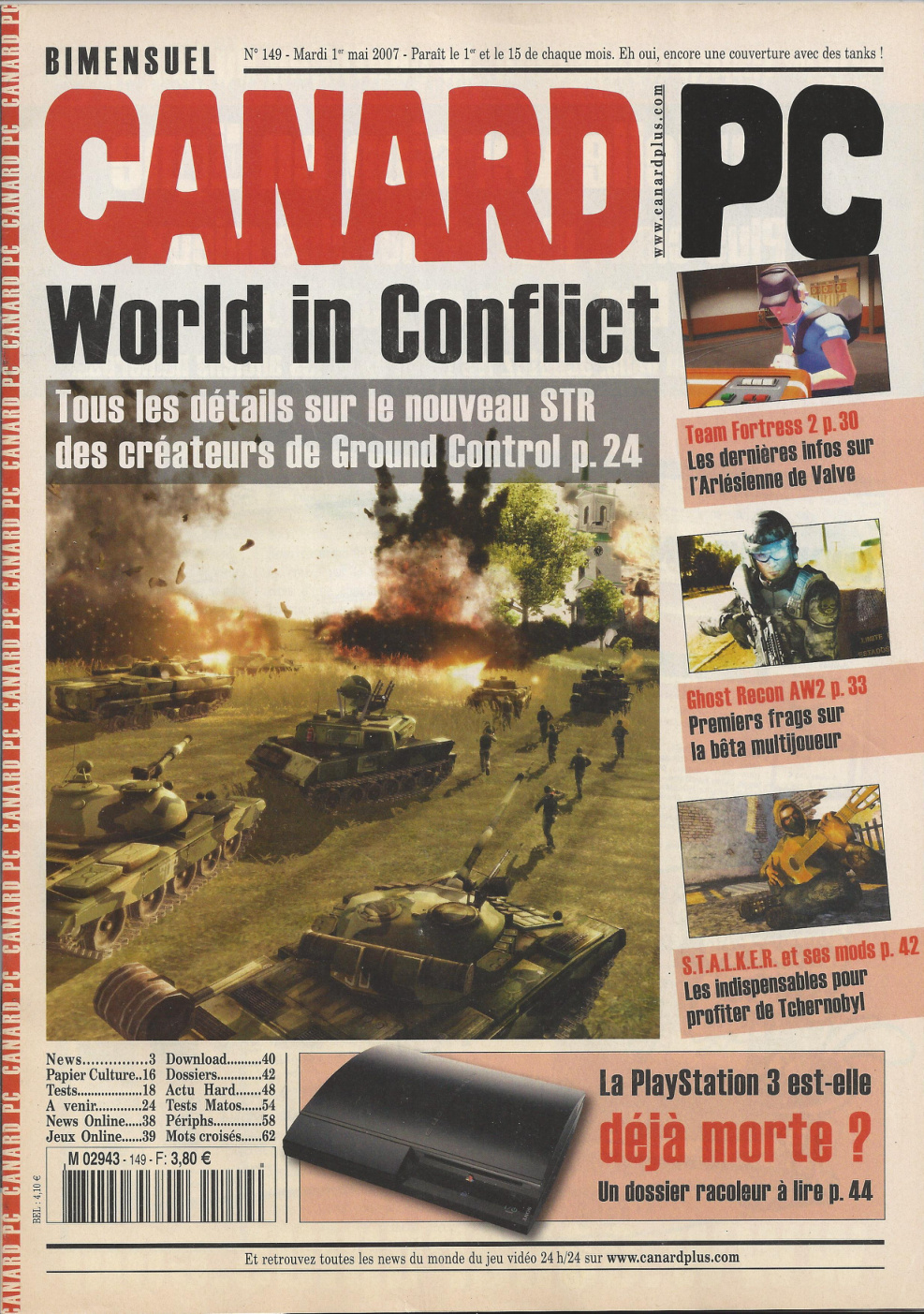 Première page de canardpc numero149