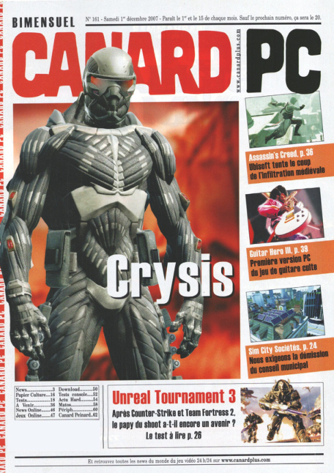 Première page de canardpc numero161